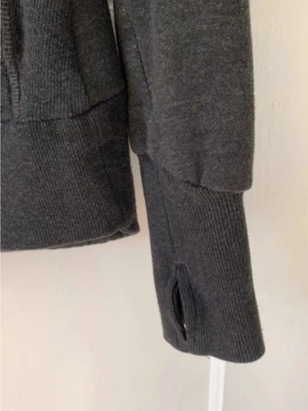 Women's Charcoal Zip-Up Hoodie Jacket